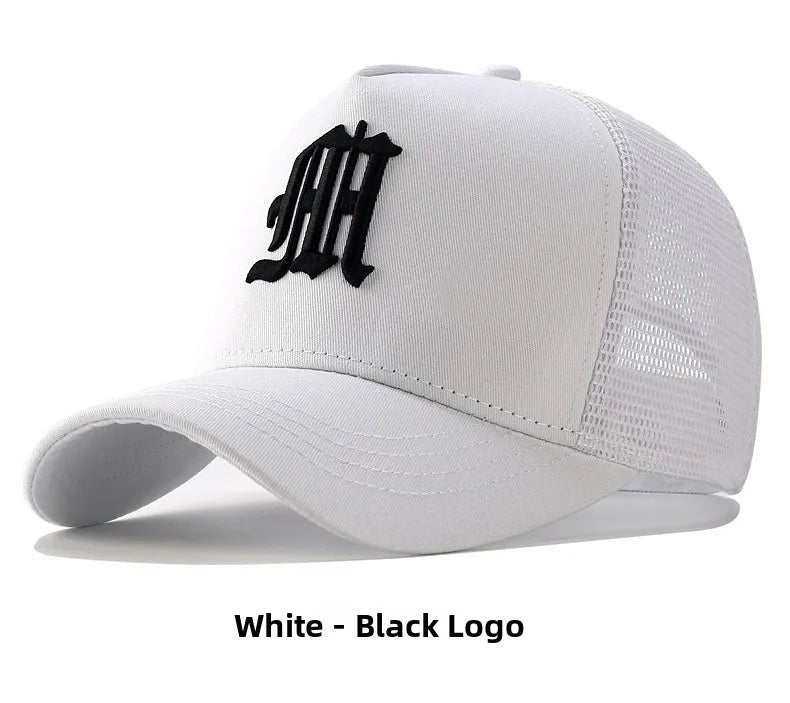 High-Crown Baseball Cap Men's Summer Faion Brand Face Slimming Hard-Top Wide-Eyelid Sun Protection Youth All Seasons Cotton...