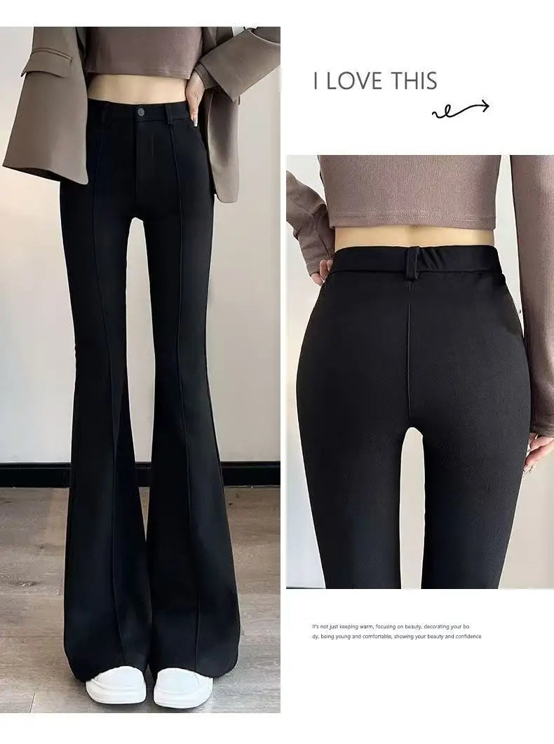 Elegant Flared Trousers for Women Spring, Summer, and Autumn
