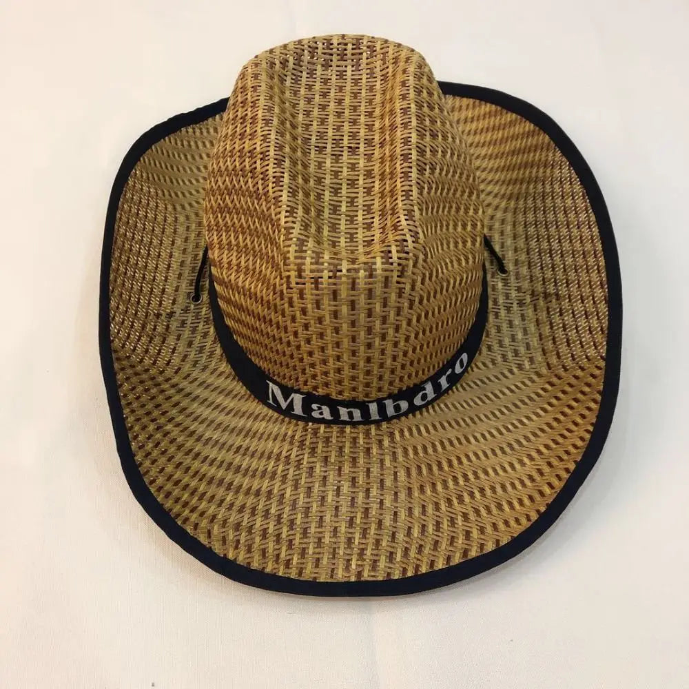 Fashion Visor Cap Men Straw Hat Sunscreen Letter Man Sun Hat Weave Sun Cap Sun Visor Fedoras Woman/Female
