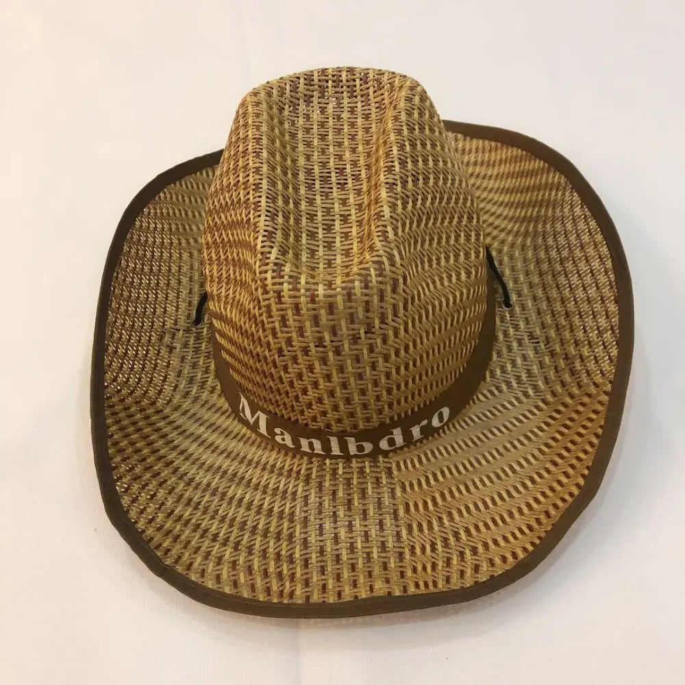 Fashion Visor Cap Men Straw Hat Sunscreen Letter Man Sun Hat Weave Sun Cap Sun Visor Fedoras Woman/Female