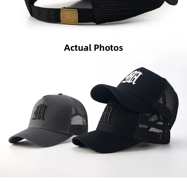 High-Crown Baseball Cap Men's Summer Faion Brand Face Slimming Hard-Top Wide-Eyelid Sun Protection Youth All Seasons Cotton...