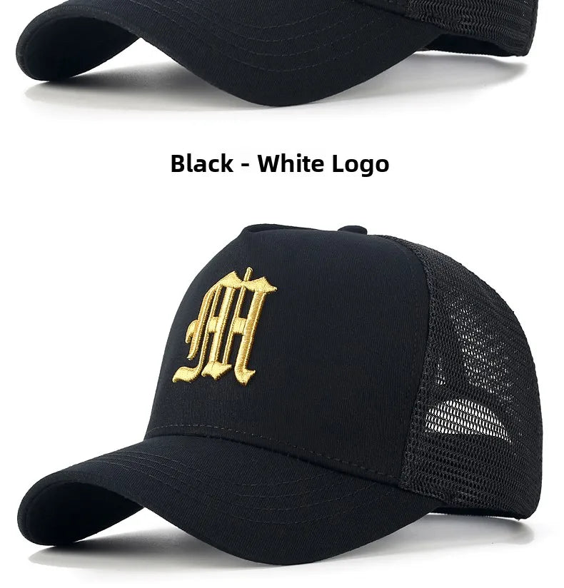 High-Crown Baseball Cap Men's Summer Faion Brand Face Slimming Hard-Top Wide-Eyelid Sun Protection Youth All Seasons Cotton...