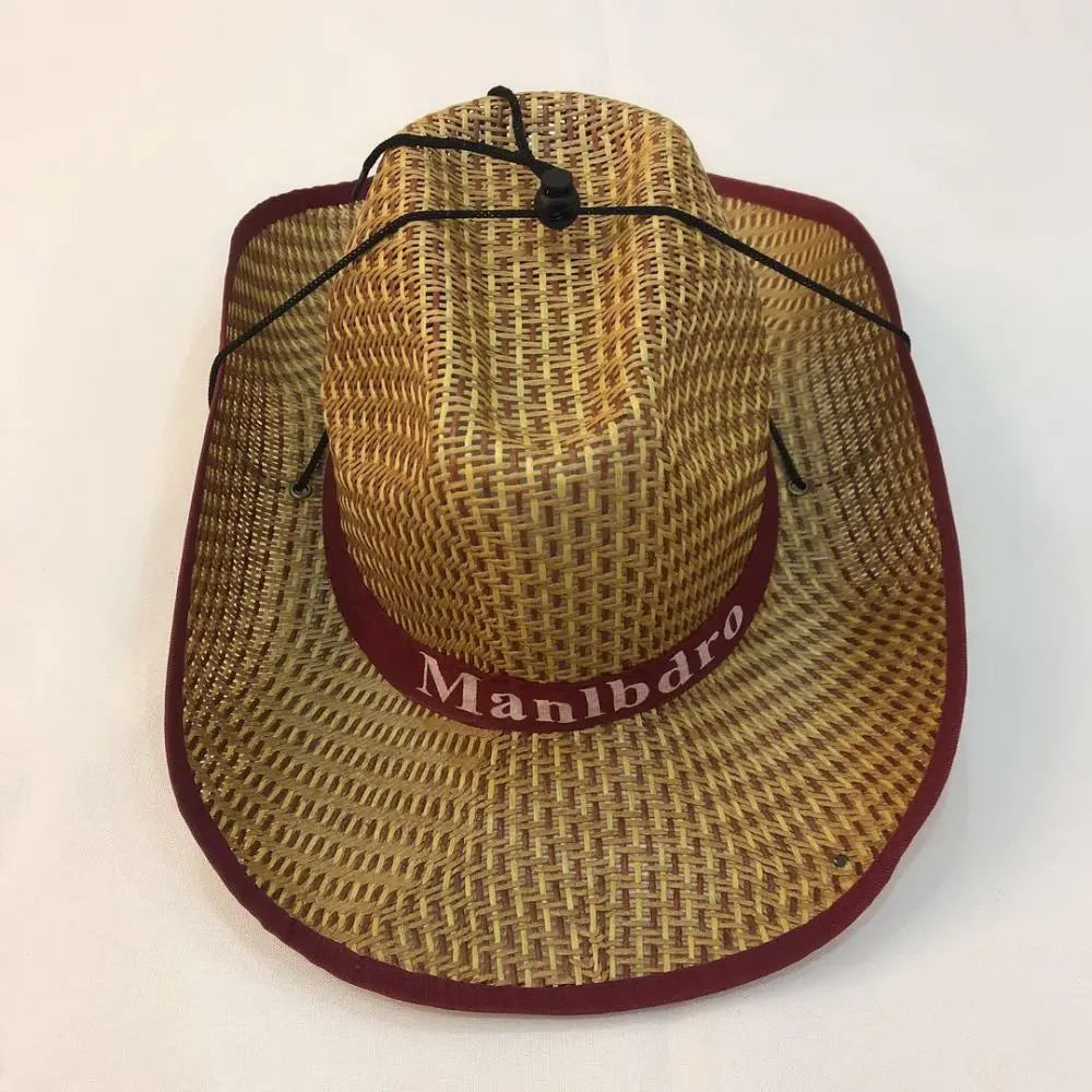 Fashion Visor Cap Men Straw Hat Sunscreen Letter Man Sun Hat Weave Sun Cap Sun Visor Fedoras Woman/Female