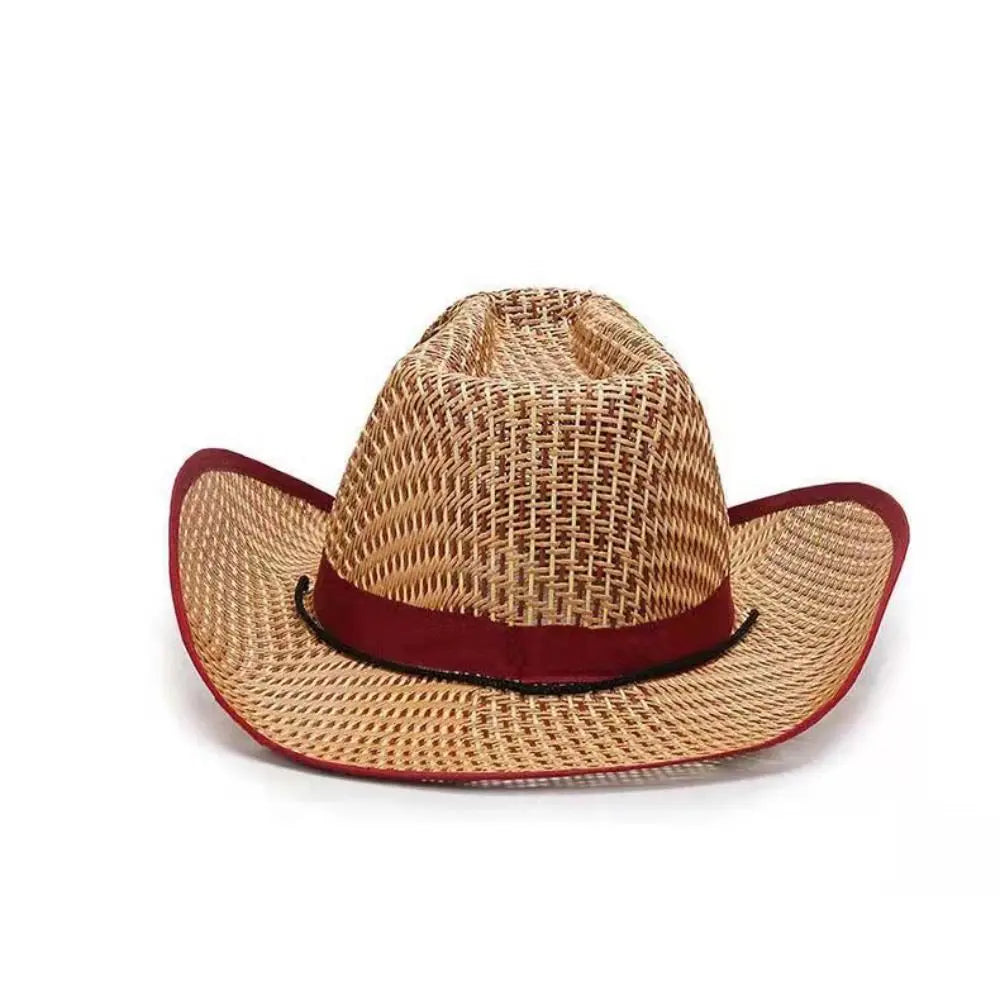 Fashion Visor Cap Men Straw Hat Sunscreen Letter Man Sun Hat Weave Sun Cap Sun Visor Fedoras Woman/Female